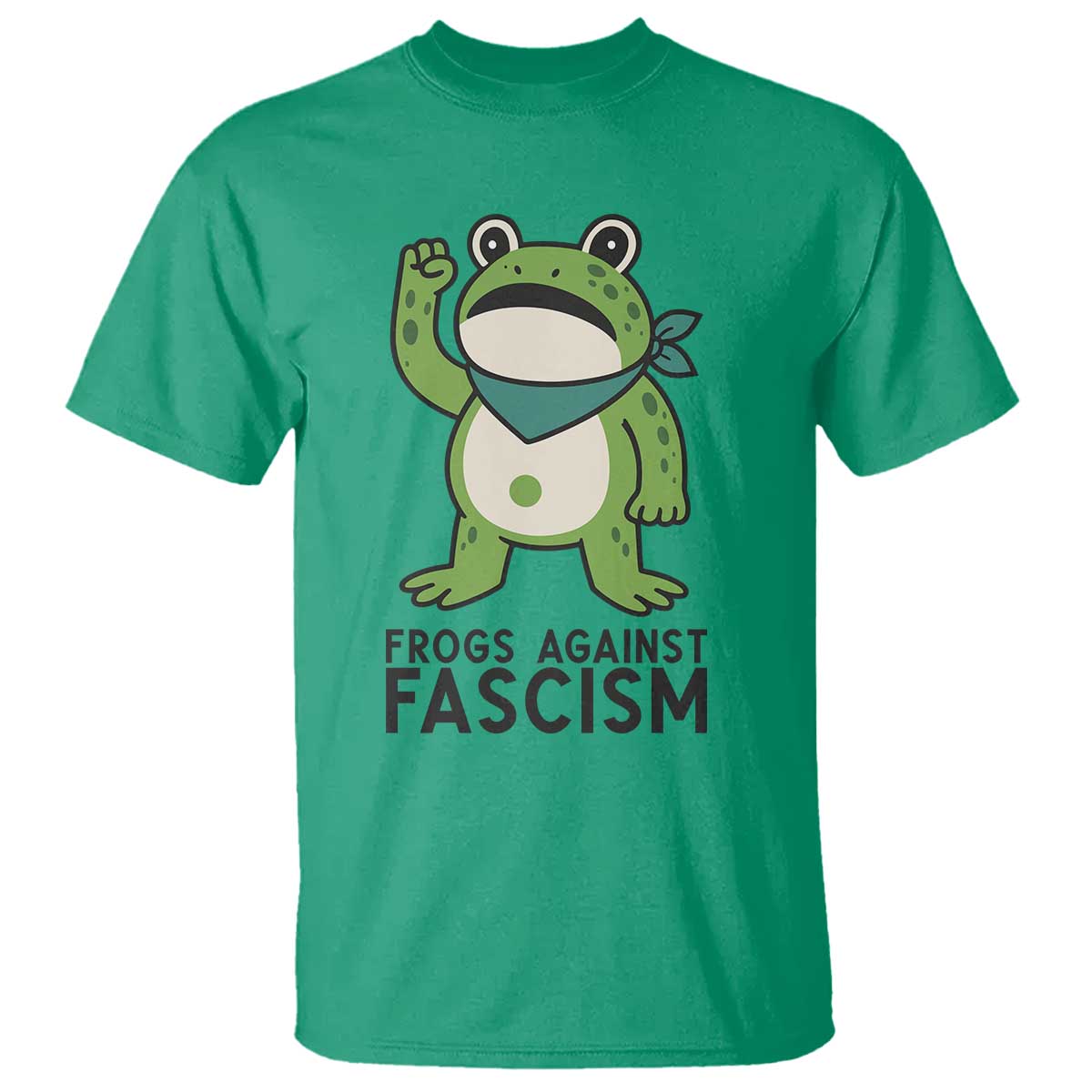 Frogs Against Fascism T Shirt Portland Resist Protest Antifascist TS02 Irish Green Print Your Wear