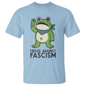 Frogs Against Fascism T Shirt Portland Resist Protest Antifascist TS02 Light Blue Print Your Wear
