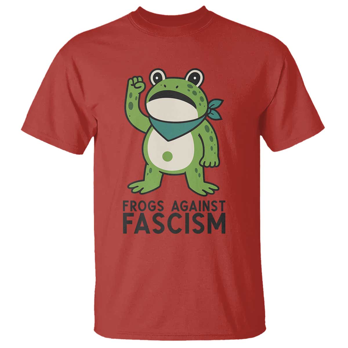 Frogs Against Fascism T Shirt Portland Resist Protest Antifascist TS02 Red Print Your Wear