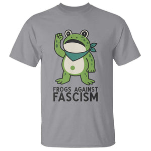 Frogs Against Fascism T Shirt Portland Resist Protest Antifascist TS02 Sport Gray Print Your Wear