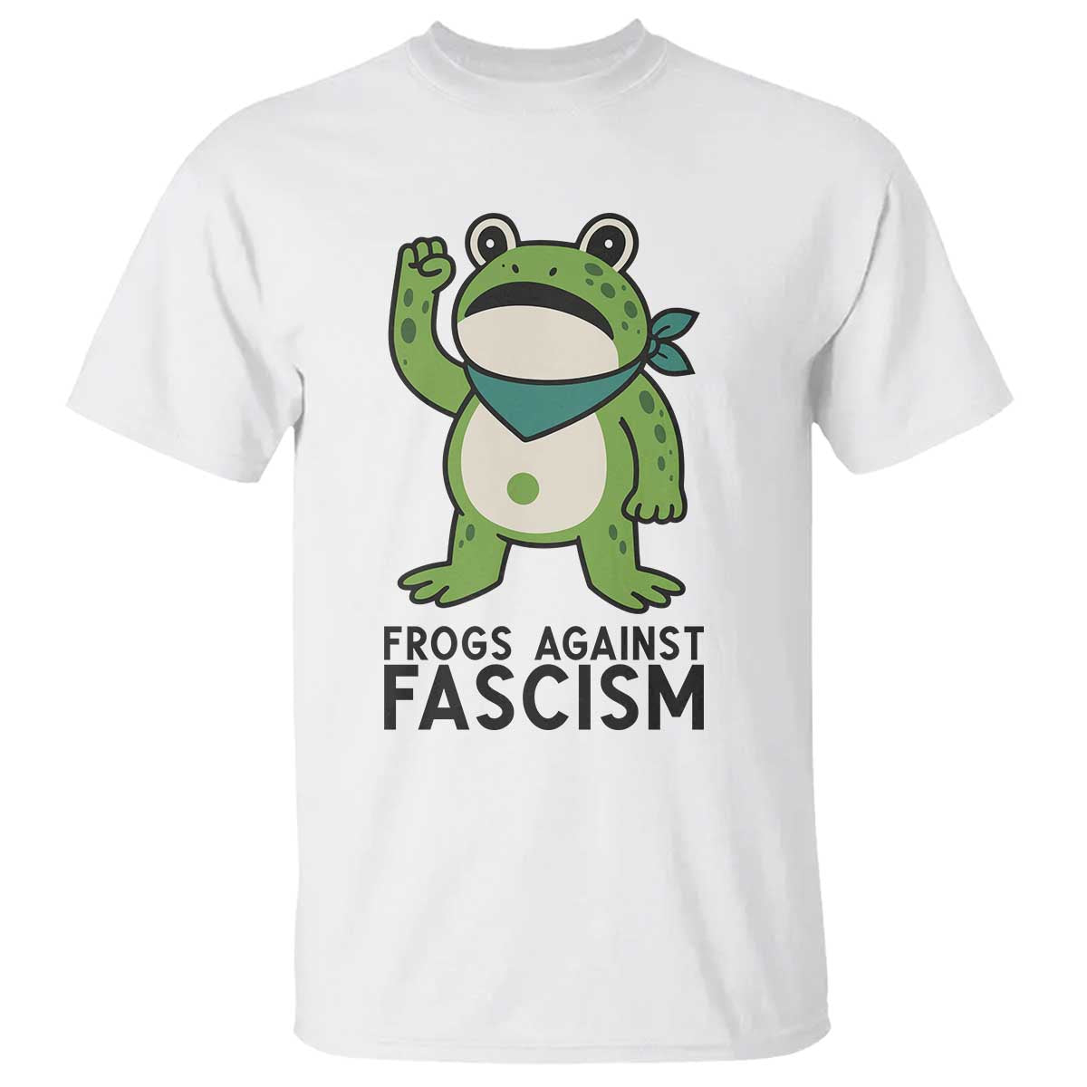 Frogs Against Fascism T Shirt Portland Resist Protest Antifascist TS02 White Print Your Wear