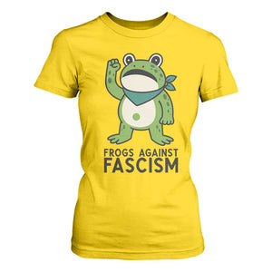 Frogs Against Fascism T Shirt For Women Portland Resist Protest Antifascist TS02 Daisy Print Your Wear