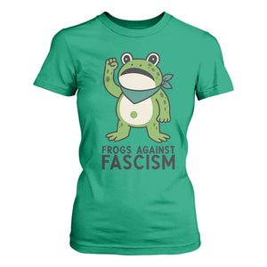 Frogs Against Fascism T Shirt For Women Portland Resist Protest Antifascist TS02 Irish Green Print Your Wear