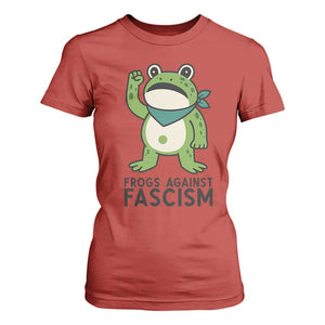 Frogs Against Fascism T Shirt For Women Portland Resist Protest Antifascist TS02 Red Print Your Wear