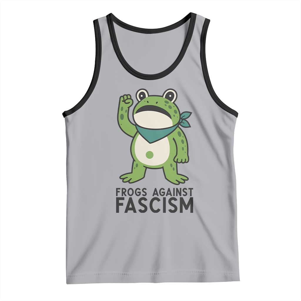 Frogs Against Fascism Tank Top Portland Resist Protest Antifascist TS02 Athletic Heather Black Print Your Wear