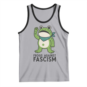 Frogs Against Fascism Tank Top Portland Resist Protest Antifascist TS02 Athletic Heather Black Print Your Wear