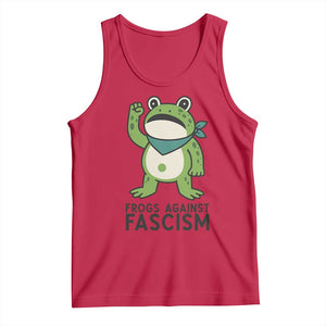 Frogs Against Fascism Tank Top Portland Resist Protest Antifascist TS02 Red Print Your Wear