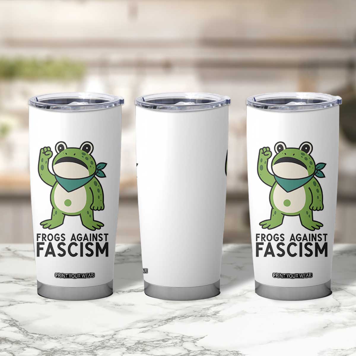 Frogs Against Fascism Tumbler Cup Portland Resist Protest Antifascist TS02 Print Your Wear