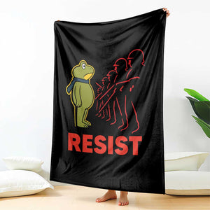 Frog Resist Throw Blanket Free Portland Political Satire TS02 Print Your Wear