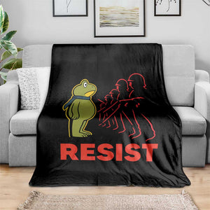 Frog Resist Throw Blanket Free Portland Political Satire TS02 Print Your Wear