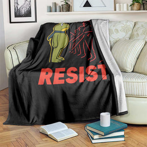 Frog Resist Throw Blanket Free Portland Political Satire TS02 Print Your Wear