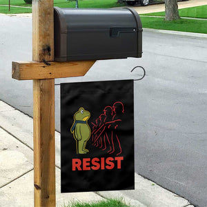 Frog Resist Garden Flag Free Portland Political Satire TS02 Print Your Wear