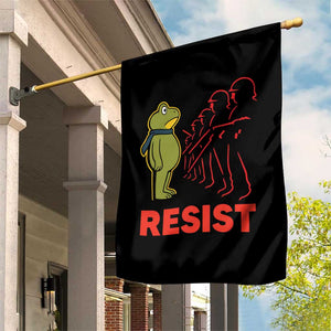 Frog Resist Garden Flag Free Portland Political Satire TS02 Print Your Wear