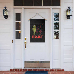 Frog Resist Garden Flag Free Portland Political Satire TS02 Print Your Wear