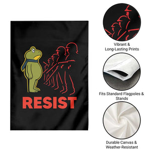 Frog Resist Garden Flag Free Portland Political Satire TS02 Print Your Wear