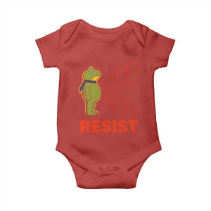 Frog Resist Baby Onesie Free Portland Political Satire TS02 Red Print Your Wear
