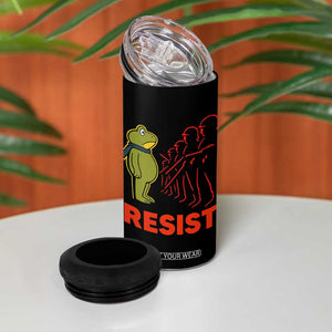 Frog Resist 4 in 1 Can Cooler Tumbler Free Portland Political Satire TS02 Print Your Wear