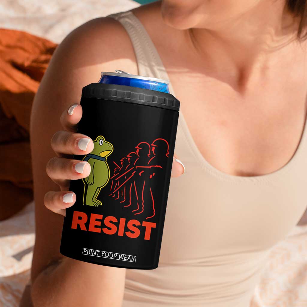Frog Resist 4 in 1 Can Cooler Tumbler Free Portland Political Satire TS02 Print Your Wear