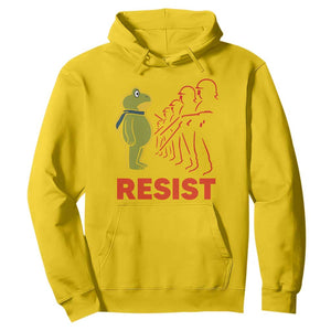 Frog Resist Hoodie Free Portland Political Satire TS02 Daisy Print Your Wear