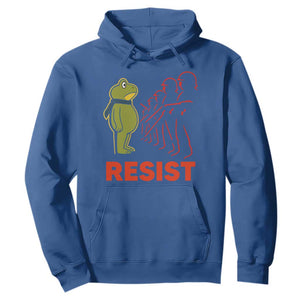 Frog Resist Hoodie Free Portland Political Satire TS02 Royal Blue Print Your Wear