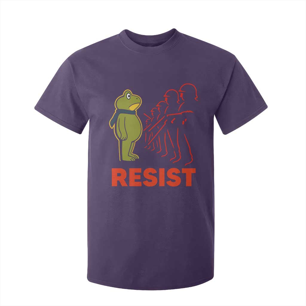 Frog Resist T Shirt For Kid Free Portland Political Satire TS02 Purple Print Your Wear