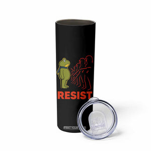 Frog Resist Skinny Tumbler Free Portland Political Satire TS02 Print Your Wear