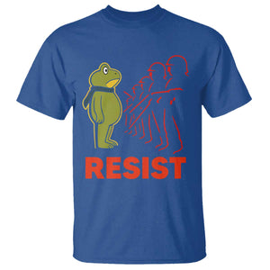 Frog Resist T Shirt Free Portland Political Satire TS02 Royal Blue Print Your Wear