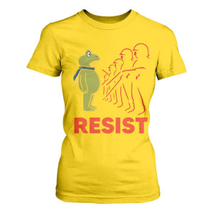 Frog Resist T Shirt For Women Free Portland Political Satire TS02 Daisy Print Your Wear