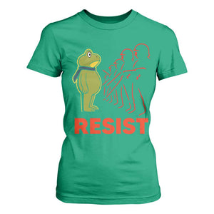 Frog Resist T Shirt For Women Free Portland Political Satire TS02 Irish Green Print Your Wear