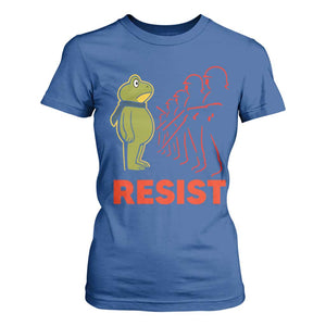 Frog Resist T Shirt For Women Free Portland Political Satire TS02 Royal Blue Print Your Wear