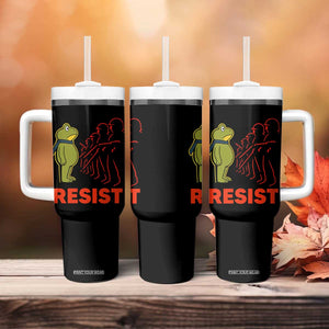 Frog Resist Tumbler With Handle Free Portland Political Satire TS02 Print Your Wear