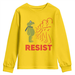 Frog Resist Youth Sweatshirt Free Portland Political Satire TS02 Daisy Print Your Wear