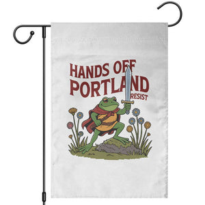 Hands Off Portland Sword Frog Garden Flag Freedom Fighters Hero Resist TS02 Black Print Your Wear