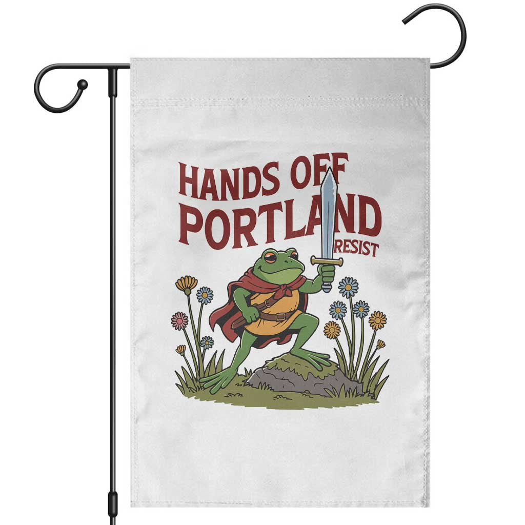 Hands Off Portland Sword Frog Garden Flag Freedom Fighters Hero Resist TS02 Black Print Your Wear
