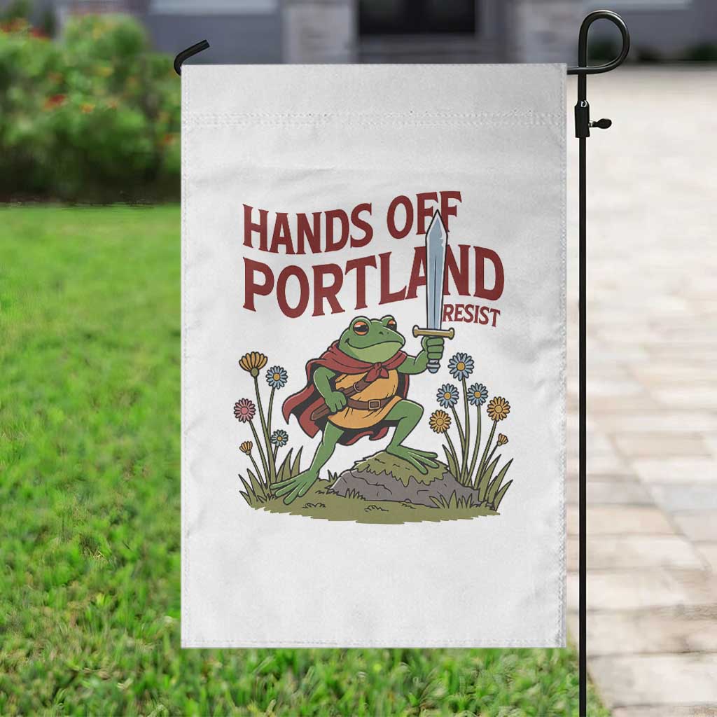 Hands Off Portland Sword Frog Garden Flag Freedom Fighters Hero Resist TS02 Print Your Wear