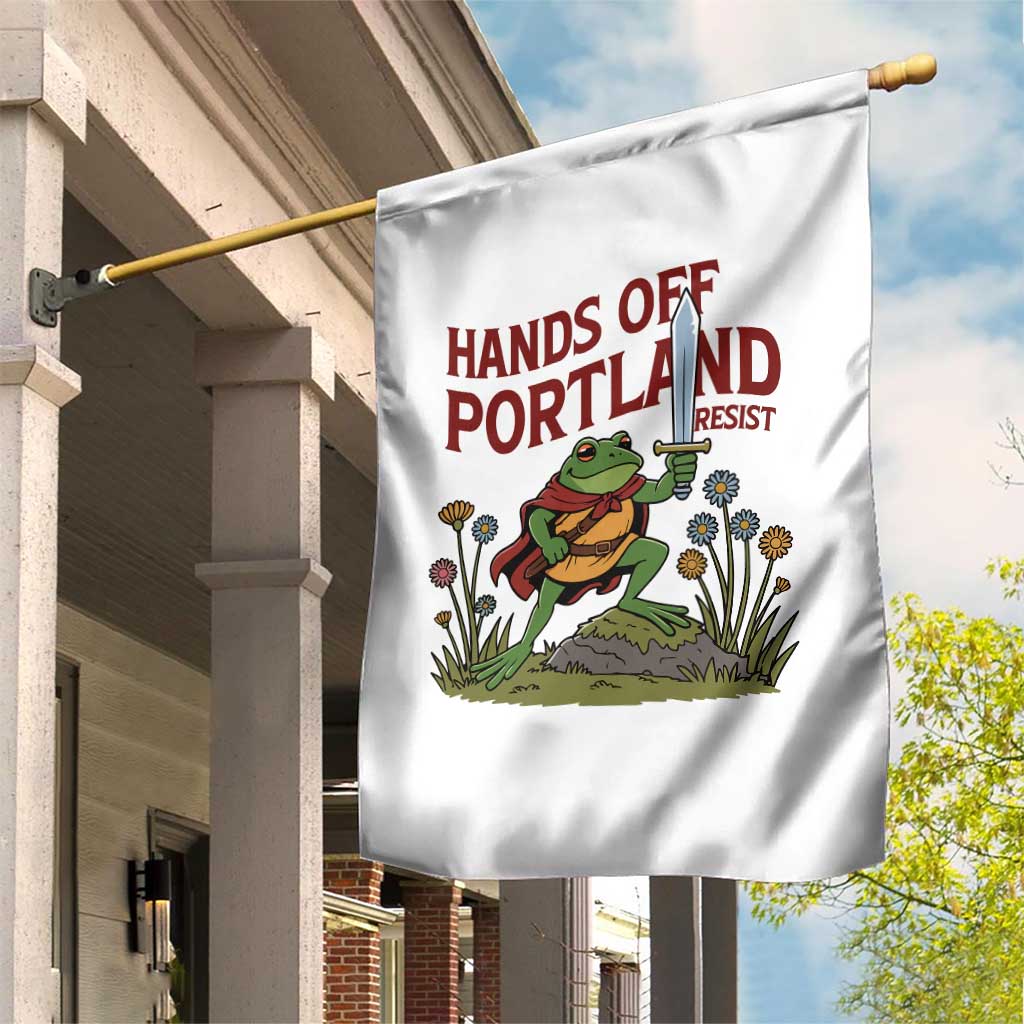 Hands Off Portland Sword Frog Garden Flag Freedom Fighters Hero Resist TS02 Print Your Wear