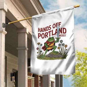 Hands Off Portland Sword Frog Garden Flag Freedom Fighters Hero Resist TS02 Print Your Wear
