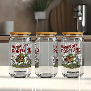 Hands Off Portland Sword Frog Glass Can Freedom Fighters Hero Resist TS02 Print Your Wear