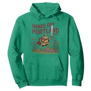 Hands Off Portland Sword Frog Hoodie Freedom Fighters Hero Resist TS02 Irish Green Print Your Wear