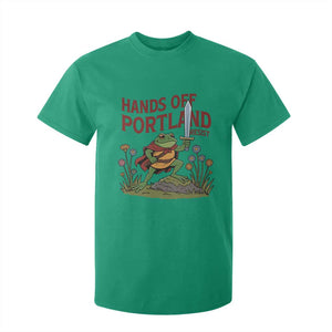 Hands Off Portland Sword Frog T Shirt For Kid Freedom Fighters Hero Resist TS02 Irish Green Print Your Wear