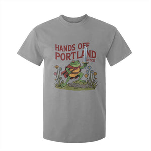 Hands Off Portland Sword Frog T Shirt For Kid Freedom Fighters Hero Resist TS02 Sport Gray Print Your Wear