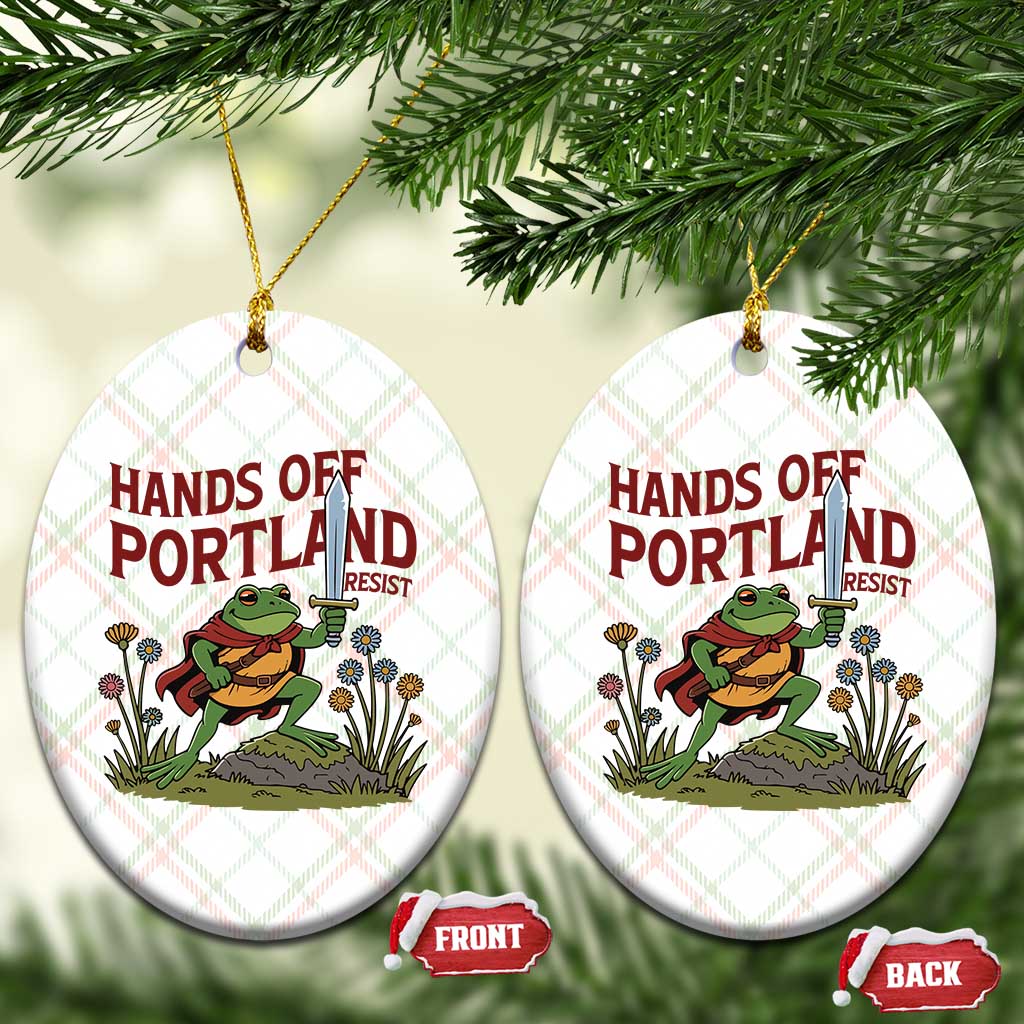 Hands Off Portland Sword Frog Ceramic Ornament Freedom Fighters Hero Resist TS02 Print Your Wear