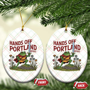 Hands Off Portland Sword Frog Ceramic Ornament Freedom Fighters Hero Resist TS02 Print Your Wear