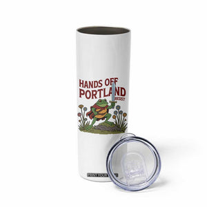 Hands Off Portland Sword Frog Skinny Tumbler Freedom Fighters Hero Resist TS02 Print Your Wear
