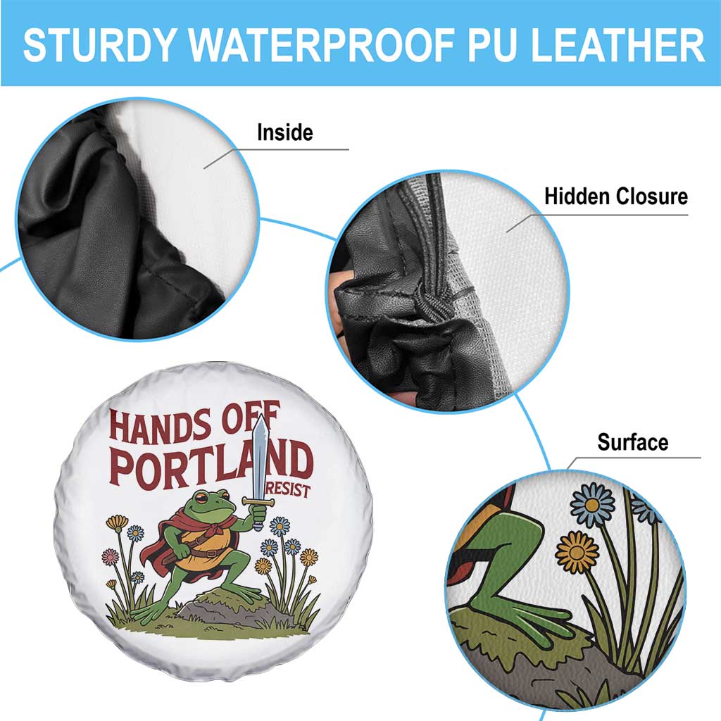 Hands Off Portland Sword Frog Spare Tire Cover Freedom Fighters Hero Resist TS02 Print Your Wear
