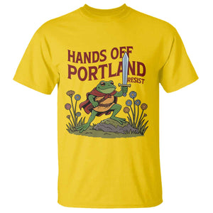 Hands Off Portland Sword Frog T Shirt Freedom Fighters Hero Resist TS02 Daisy Print Your Wear