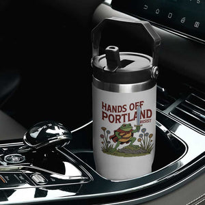 Hands Off Portland Sword Frog Flip Straw Tumbler Freedom Fighters Hero Resist TS02 Print Your Wear