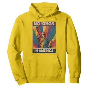 No Kings in America Pride Hoodie Rainbow Statue of Liberty Protest TS02 Daisy Print Your Wear