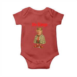 No Kings Trump Baby Onesie Satirical Clown Ruler Political Satire TS02 Red Print Your Wear