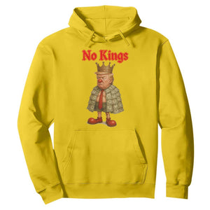 No Kings Trump Hoodie Satirical Clown Ruler Political Satire TS02 Daisy Print Your Wear